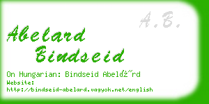 abelard bindseid business card